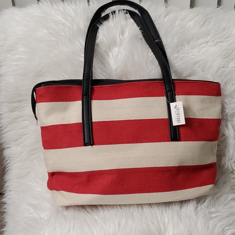 Striped Tote Bag